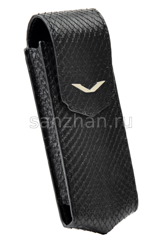 Чехол для Vertu Signature S Design Black Royal Python Silver