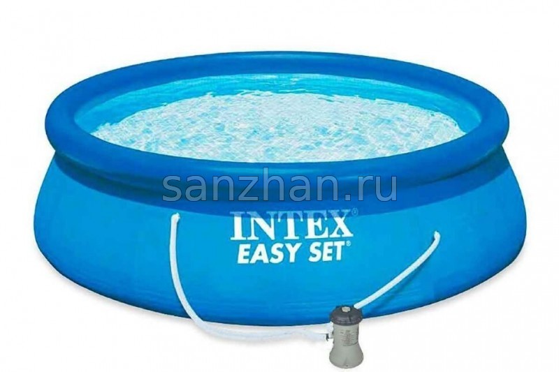 Бассейн надувной Intex Easy Set Pool 28108, 244х61 см + фильтр насос