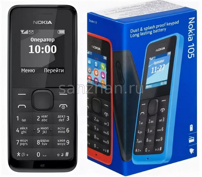 Nokia 105 RM-908 (черный)