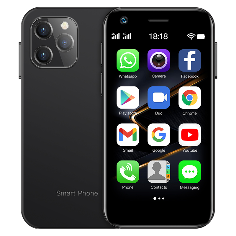 Мини смартфон 4G 2 sim Soyes XS12 MT6737 4+32 гб 3" Android 9.0 Черный