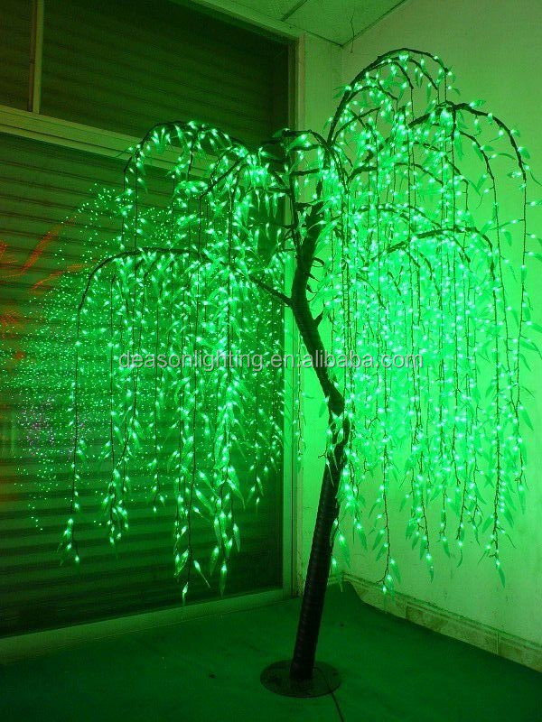Светодиодное дерево Ива 1.6 м 240 Led уличное IP65 24V (зеленое)